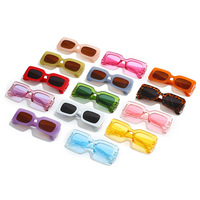 Lunettes de soleil rétro de luxe SG, monture rectangulaire en plastique durable, avec logo imprimé personnalisé, protection UV400, prix de gros abordable, idéales pour anniversaire