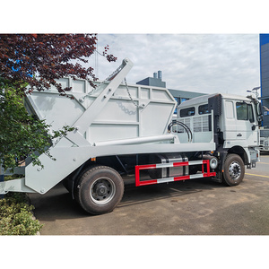 <b>Swing</b> Arm Skip <b>Bin</b> Garbage Truck Urban Municipal Waste Collection Shacman 10cbm Automatic Loading Efficient Waste Recycling - Product Image 5