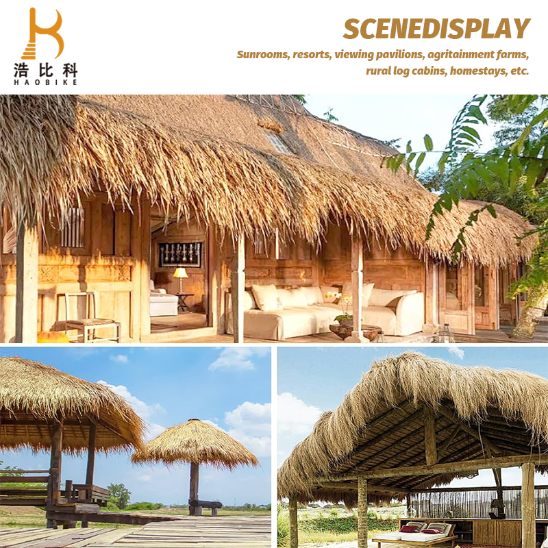 Copertura Tetto In Paglia Sintetica - 0.5x2m Resistente Alle Intemperie Per Tiki Bar E Giardino - Foto 10