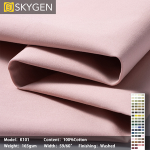 Vải quần nam chất liệu cotton thuần dệt Quảng Châu, 300gsm, vải tuýt màu kaki, có spandex, co giãn, dày dặn - Product Image 5