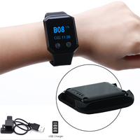 Système d'appel sans fil BYHUBYENG pour restaurants, boutons étanches IPX56, montre-pager pour serveurs, hôpitaux, maisons de retraite, utilisation 12 mois
