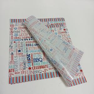 กระดาษกันไขมันพิมพ์ลาย SP623 คุณภาพสูง เกรดอาหาร กระดาษเคลือบแว็กซ์ สำหรับห่อเบอร์เกอร์ กระดาษห่อแฮมเบอร์เกอร์ - Product Image 2