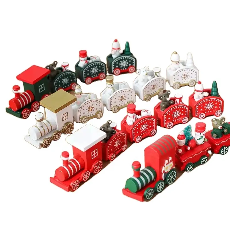 Christmas Wooden Train Ornament Merry Christmas Decoration For Home Natal Navidad Gift 2021 Xmas Decor Noel New Year Natale 2022