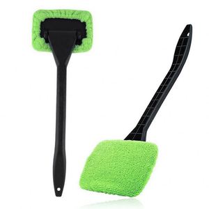 Brosse de nettoyage multifonctionnelle en plastique PP pour pare-brise avec manche, outil de nettoyage de vitres, dépoussiérage, accessoires de voiture - Product Image 1