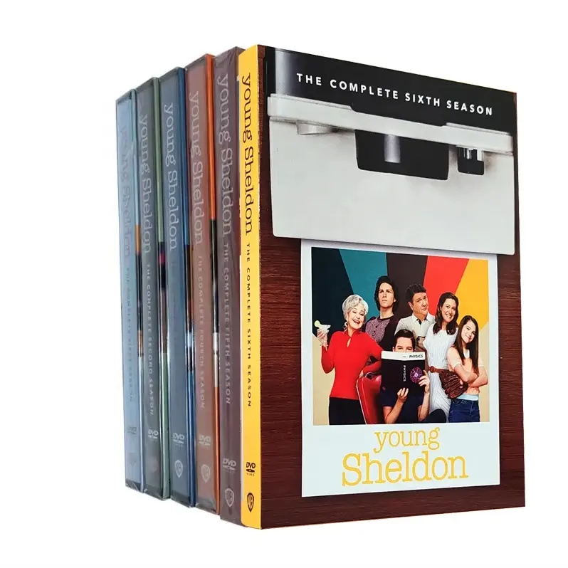 Seri lengkap DVD set kotak film TV show mencetak film ebay factory supply New release Young Sheldon S1-6 12dvd