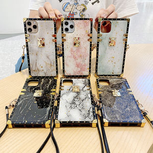 אופנה מסמרת בלינג גליטר שרוך טלפון מקרה עבור סמסונג A71 A51 A41 A12 A10 A30 A50 A70 A10S M30S J4 j6Plus בחזרה מקרה - Product Image 3