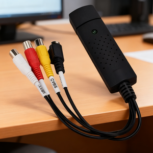 Hot bán Video Capture Card <span class=keywords><strong>USB</strong></span> <span class=keywords><strong>2.0</strong></span> để RCA Adapter chuyển đổi âm thanh Video Capture Card Adapter PC cho TV DVD VHS Thiết bị chụp - Product Image 3