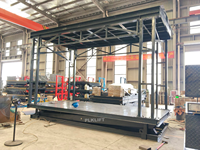 Plateforme élévatrice de stationnement à ciseaux de type fosse à 2 niveaux, empileur de voitures électrique souterrain à double étage sur mesure PLKLIFT en acier