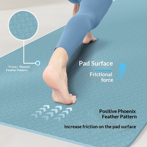 <span class=keywords><strong>Tapis</strong></span> de <span class=keywords><strong>yoga</strong></span> TPE pour femme, épaissi et élargi, 6mm/8mm, écologique, avec lignes de posture, antidérapant, pour fitness, sac inclus - Product Image 2