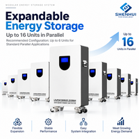 Batterie ESS 15,36 kWh 51,2 V 300 Ah LiFePO4 pour stockage d'énergie solaire résidentiel et alimentation de secours domestique
