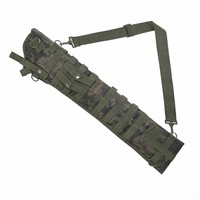 Housse de rangement longue et rembourrée pour équipement, avec six anneaux en D, sangle réglable et boucle à dégagement rapide pour le transport sur le terrain