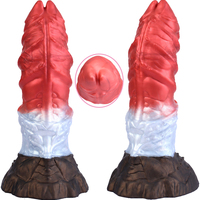 En gros, Plug anal portable et étanche, en forme de monstre animal, de chien extraterrestre fantaisie, épais, avec ventouse, doux, pour stimulation du point G, jouet sexuel pour adulte