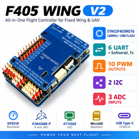 Contrôleur de vol en métal F405 pour drone à aile fixe STM32 6 UART 10 PWM 3-6S LiPo PDB Power Board