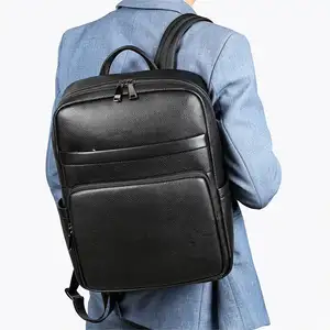 MARRANT hommes en cuir véritable sac à dos pour ordinateur portable d'affaires grande capacité sac à dos de voyage 15 pouces pochette d'ordinateur sac à dos en cuir hommes