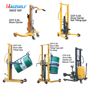 중장비 420kg 미니 오일 드럼 리프터 유압 수동 드럼 지게차 중국 - Product Image 6