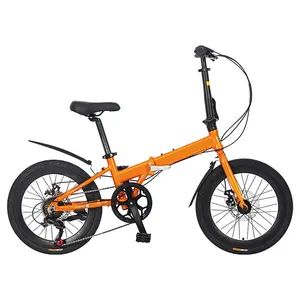 Factory Wholesale Stable Operation 20 Inch Folding bike For Children and Adults 1 by 7 Speed Portable bicycle