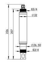 RS485 numérique pour instruments de test 4-20mA analyseur de qualité de l'eau avec électrode PH sonde mètre pour capteur de détection d'eau