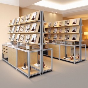 Marine Board Aluminum Profile Modern Simplicity <b>Display</b> Cabinet Rack 5 <b>Shelves</b> 200cm Height 80kg China Origin Storage - Product Image 2