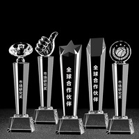 Honneur de cristal personnalisé multi spécifications trophée en cristal créatif trophée en verre et récompenses