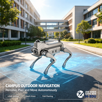 Robot quadrupède L1 EDU Pro avec carte 100TOPS, caméra de profondeur LiDAR, 15 kg, 43,2 V pour laboratoire universitaire et développement de l'IA ZY