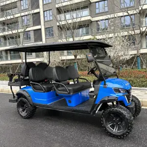72V Lithium Battery Scenic Spot Garden Villa Patrol Buggy 4 Seat 2 Rear Electric Golf Cart