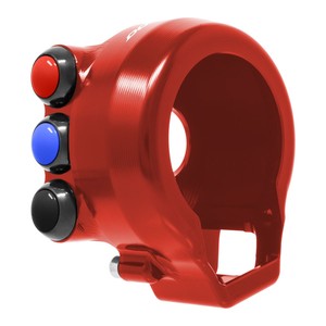 Cache de commande d'accélérateur avec interrupteur de guidon intégré pour Aprilia Dorsoduro (Rouge) - Product Image 3