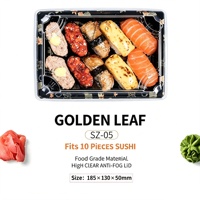 Ventes directes d'usine - Contenants alimentaires jetables - Emballage en plastique - Boîtes pour sushis - Barquette à emporter avec couvercle