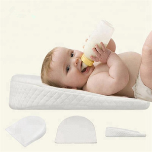 Almohada <span class=keywords><strong>para</strong></span> <span class=keywords><strong>Cuna</strong></span> de Bebé, Cómoda Almohada <span class=keywords><strong>para</strong></span> Bebés, Almohada Suave en Forma de <span class=keywords><strong>Cuña</strong></span>, Funda Exterior de Algodón Antibacteriana, Colores Personalizables <span class=keywords><strong>para</strong></span> Guardería - Product Image 1