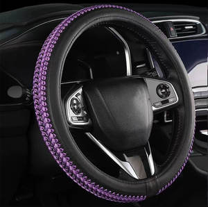 Xiangta ที่หุ้มพวงมาลัยรถยนต์อเนกประสงค์, ที่หุ้มพวงมาลัยรถยนต์หนัง PU อุปกรณ์เสริมรถยนต์ - Product Image 3