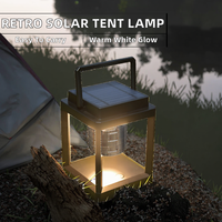 Lampu Senter Tangan LED Solar Camping Outdoor Portable IP44 Taman Rumah Dapat Diredupkan