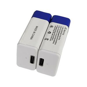 Paquete de batería de iones de litio polímero de 650mAh 880mAh 1000mAh 9V Batería <span class=keywords><strong>recargable</strong></span> de litio con cable USB tipo C Carga rápida - Product Image 2