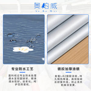 Housse de machine à laver Oxford épaissie Oberwey, enduite d'argent, anti-poussière, imperméable, universelle, pour tambour et rouleaux, style moderne et simple - Product Image 2