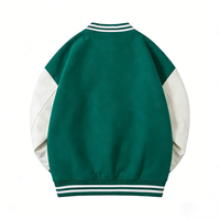 Veste de baseball varsity pour homme avec logo personnalisé en spray arc-en-ciel, fabricant de vêtements de rue d'hiver, veste varsity avec patch brodé