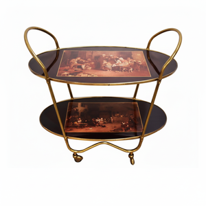 Nuevo estilo tradicional, diseño único, carrito de Metal para servir té, café, desayuno, carrito de servidor - Product Image 1