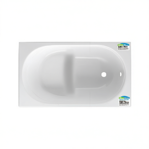 Coque de baignoire avec siège 120 x 70 cm sans panneaux pour baignoires - Product Image 2