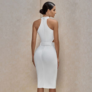 2021 primavera nuovi <span class=keywords><strong>abiti</strong></span> <span class=keywords><strong>da</strong></span> donna alla moda senza maniche Slim Fit stile <span class=keywords><strong>Midi</strong></span> aderenti in tinta unita Clubwear <span class=keywords><strong>da</strong></span> sera bende <span class=keywords><strong>da</strong></span> <span class=keywords><strong>sposa</strong></span> abito con cintura - Product Image 5