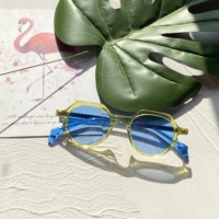 Nouveauté Lunettes de soleil polarisées rondes de luxe à monture intégrale en acétate avec logo personnalisé unisexe, protection UV400, vision nocturne