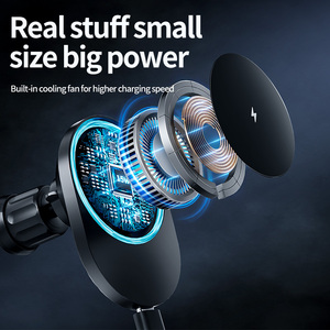 Almohadilla de carga magnética fuerte de 15W, ventilador de refrigeración, seguro FOD 360, diseño de rotación, soporte multifunción para iPhone 15 14 13 12 - Product Image 6