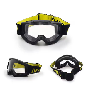 Jiepolly biểu tượng tùy chỉnh ngoài trời Windproof thể thao kính xe máy cưỡi UV400 Tear offs roll off Goggle Motocross Racing Kính - Product Image 3