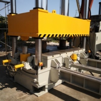 Prensa Hidráulica de Cuatro Columnas de 400 Toneladas, Máquina de Punzonado para Fregaderos de Piedra de Cuarzo para Cocina y Baño, con Motor PLC y Bomba de Engranajes