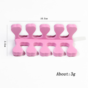 Kit professionnel de manucure et pédicure avec éponge en forme de cœur, séparateur doux pour doigts et orteils et correcteur d'hallux valgus pour salons - Product Image 6