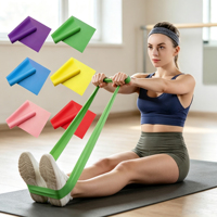 Banda de Resistencia TPE Personalizada con Logotipo para Ejercicios de Yoga, Pilates, Entrenamiento de Fuerza, Fitness y Fisioterapia en Casa o al Aire Libre