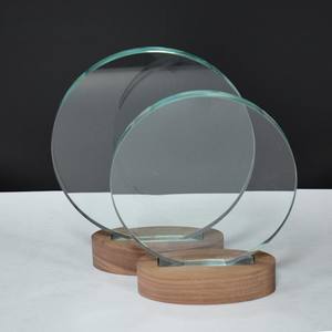 Cadre photo personnalisé en cristal rond en forme de cœur, impression UV <span class=keywords><strong>2D</strong></span>, images en verre, cadeaux pas chers pour mariage, anniversaire - Product Image 1