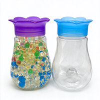 Bouteille de parfum en plastique transparente Flower Hollow Cap, pot de perles aromatiques en cristal, désodorisant pour salle de bain, conteneur de parfum pour la maison