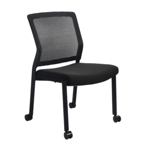 Offre Spéciale chaise de conférence sans bras caractéristique mobile chaise de bureau en maille salle d'école salon salle de réunion hôpital-cadre en métal - Product Image 3