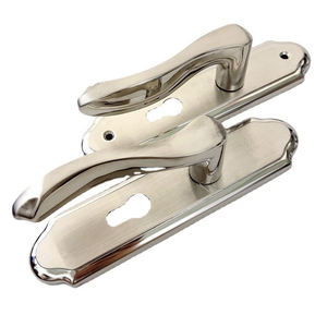 קלאסי בסגנון קלאסי מלוטש כסף נירוסטה פנים דלת ידית מנעול עמיד אבטחה גבוהה לוח מקשים לפתוח עמיד למים - Product Image 2