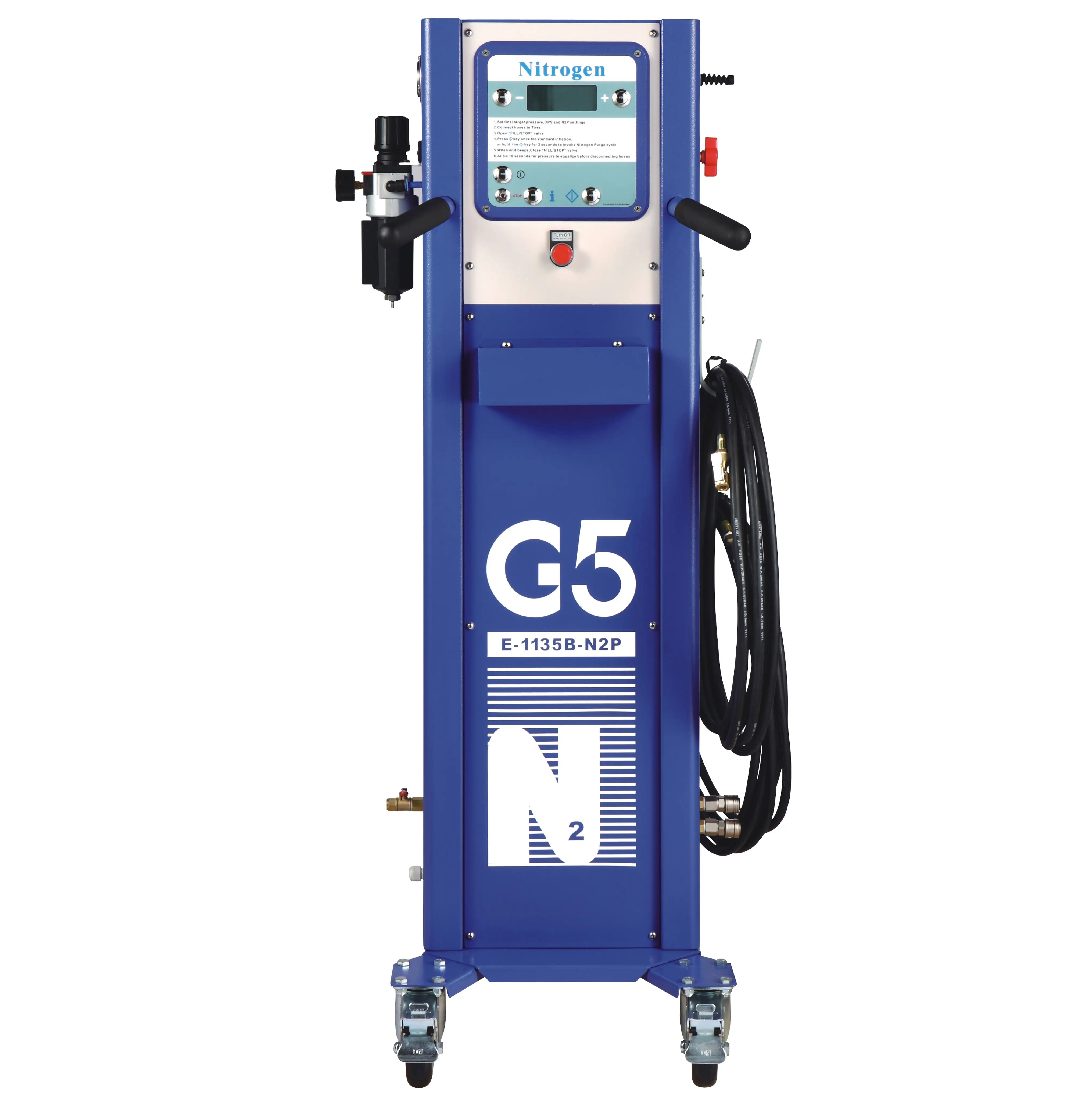 G5 नाइट्रोजन जेनरेटर स्वचालित टायर इन्फ्लेटर टायर शॉप n2 पर्जिंग सिस्टम टायर एयर नाइट्रोजन भरने की मशीनें