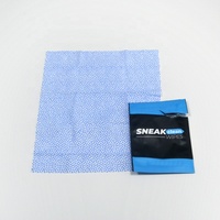 Fournisseurs de lingettes nettoyantes de marque privée personnalisées pour baskets de chaussures jetables en tissu humide rapide avec des points