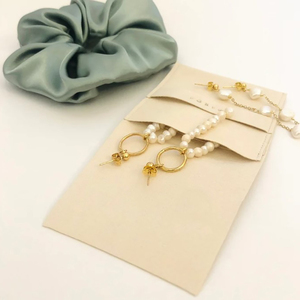 Custom Microfiber Suede Jewelry Pouch with Logo Premium Packaging for Necklaces and <b>Gifts</b> for Jewelry <b>Boxes</b> - Product Image 5