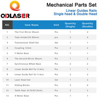 Pièces détachées laser, jeu de guides linéaires pour machine de découpe laser CO2 DIY 1610, kit de découpe laser